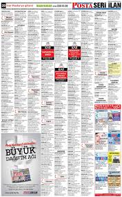 posta gazetesi mobilya is ilanlari