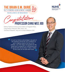 Prof Chng Wee Joo Director National National University Health System Nuhs Facebook