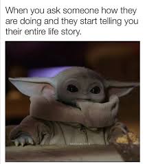 Star Wars Baby Yoda Memes On Instagram Trying To Be Polite Follow Baby Yoda Ig Credit Babyyoda 2020 Yoda Funny Yoda Meme Yoda Pictures
