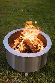 Double Flame 24 Smokeless Fire Pit Breeo Fire Pit Cooking Fire Pit Desserts Cool Fire Pits