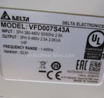 VFD007S43A Delta Inverter AC Variable Frequency Drive S1 1HP 3PH 460V