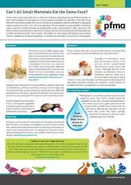 Ideally, the cage should be placed in a relatively quiet place but still near the social activity in the home. Small Mammals Factsheet Pfma