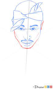 How To Draw Tupac Shakur, Famous Singers - How To Draw, Drawing Ideas, Draw  Something, Drawing Tutorials Portal | Tupac Artwork, Tupac Art, Gangster  Drawings