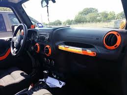 Plasti Dip Orange Jeep Wrangler Interior Jeep Interiors Orange Jeep
