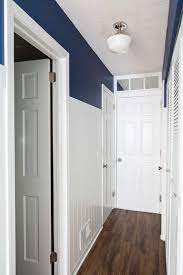 Dark Hallway Makeover Reveal Brighten A Dark Room Dark Hallway Staircase Makeover