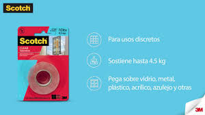 Cinta Scotch De Montaje Transparente Youtube