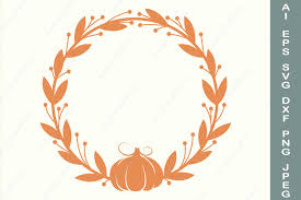 We upload amazing new content everyday! Fall Wreath With Pumpkin Svg Autumn Circle Frame Svg 801197 Illustrations Design Bundles