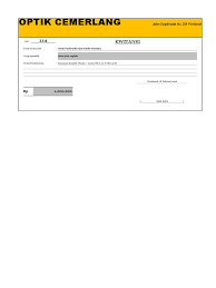 Ini adalah template kwitansi klasik yang biasa dipergunakan dalam transaksi finansial. Contoh Template Kwitansi Excel Sederhana Ver 1 1