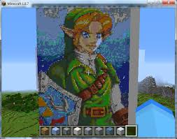 all minecraft pixel art of all pixelated links (forgive me it is my first time doing minecraft pixel art). Link Minecraft Creation By Pat The Kitsune On Deviantart