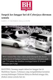 Staff tm cyberjayamy dearest social media friends,lets do viral until this driver cought by #pdrm kes langgar lari, driver. Cyberjaya Info On Twitter Soroton Kes Kes Bunuh Jenayah Langgar Lari Yang Pernah Berlaku Pada Tahun 2018 Dan 2019 Di Cyberjaya