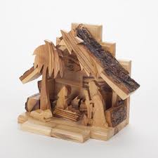 I hope you will be inspired about banc en rondin de bois. Creche De Noel En Bois D Olivier Fabrication Bethleem