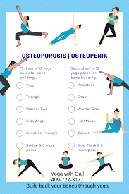 Yet, try holding them for a minute, and watch the fun. Yoga For Osteoporosis Yoga With Gail Pickens Barger