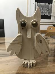 Eule Aus Holz Eulen Aus Holz Basteln Mit Holz Weihnachtsbasteln
