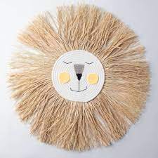 Use a bohemian tapestry or indian wall hanging from our collection to add some exotic flair. Handmade Boho Scandi Lion Head Wall Decor For Nursery Or Playroom 60 X 60 Cm Feel Good Decor