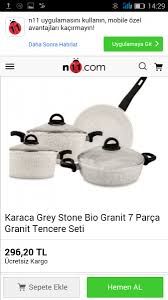 Kime anlatsam yok ya granit öyle olmaz ki dedi ama bi kere tırstım şimdi tencere seti. Karaca Bio Diamond Kadinlar Kulubu