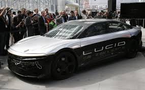 A lucid motors vehicle sits on display during the 2017 new york international auto show. Exclusive Lucid Motors Nears Spac Deal As Klein Launches Financing Sources Reuters