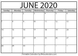 It will take you to the printing page, where you can take the printout by clicking on the browser print button. Blank June 2020 Calendar Printable Payhip