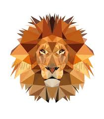 Low Poly Lion Print Safari Nursery Illustration Geometric Etsy Geometric Lion Lion Print Art Geometric Art Animal