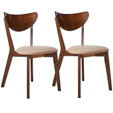 Coaster Kersey Curved Back Dining Side Chair In Tan And Chestnut 103062