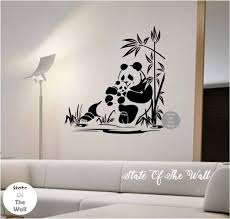 Panda Wall Decal Panda Family Sticker Art Decor Bedroom Design Etsy Family Stickers Sticker Art Wall Painting Decor