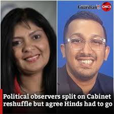 Political scientist Dr Indira Rampersad believes the appointment of Colm  Imbert as Minister of Public Utilities is a demotion for the senior Cabinet  minister, while analyst Dr Shane Mohammed believes he was