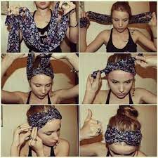 Bandana Baglama Modeli Dogal Sac Uzun Sac Sevimli Sac Modelleri