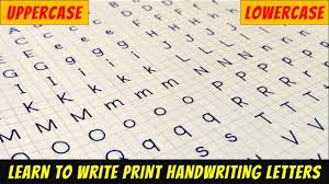 Once you feel very comfortable tracing all the letters, move on to 'step2'. How To Write Print Handwriting Letters Lowercase And Uppercase Print Handwriting Practice Youtube
