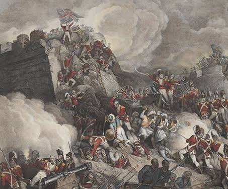 The Storming of Seringapatam (triptych) - Sarmaya