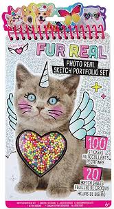 Classic lolita;sweet love lolita;gothic lolita;angelic pretty;dollss. Amazon Com Fashion Angels Fur Real Shaker Compact Sketch Portfolio Pet Coloring Book Photo Real Sketch Book Toys Games