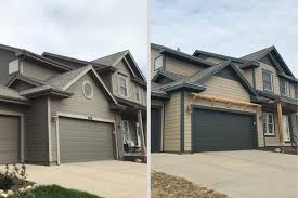 Discover the best way to paint a stucco garage exterior. Home Exterior Makeovers James Hardie