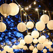 Tips And Ideas For Choosing Paper Lamp Shades Decor Snob White Paper Lanterns Paper Lantern Lights Paper Lanterns Wedding