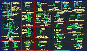 The inside handrail on switchback or dogleg stairs shall always be continuous. Stair Handrail Structural Details Cad Files Dwg Files Plans And Details