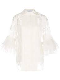 Sheer (20 denier) ladies patterned tights produced of covered elastan yarns. Sheer Floral Pattern Blouse Marchesa