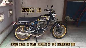 Modif honda tiger 2007 2008 revo street fighter modifikasi motor via pinterest.com. Review Modifikasi Honda Tiger Menjadi Cb 100 Racing Herex Nganjukan Cbvlog2 Youtube