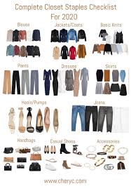 Complete Closet Staples Checklist You Ll Need For 2020 Chery C In 2020 Fashion Capsule Wardrobe Trending Fashion Shoes Fashion Trend Forecast
