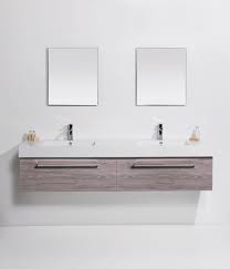 Plywood 1200 wall hung grey single basin vanity (vanity base only). Splash 1500 Wall Hung Vanity Double Bowl 2 Drawers Side By Side Bath Co