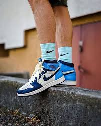 Air Jordan 1 Retro High Og Obsidian Gs Godkiller 575441 140 Jordans Brand Sneakers In 2020 Nike Fashion Shoes Nike Fashion Sneakers Jordan Shoes Retro