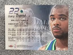 🔥 Gary Trent 1999-2000 Flair Showcase Basketball Refractor Card Mavericks  #22