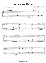When We Dance Sheet Music Sting Sheet Music Piano Music Sheet Music Pdf