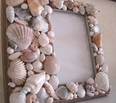 The top rail of the frame arrived partially separated from the rest of it. How To Make Your Own Beach Picture Frame By Craftcorners Com