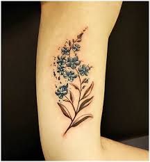 Ihr liebster stieg hinab, um die blume für sie zu pflücken, fiel dabei aber ins wasser, wurde fortgerissen und konnte ihr nur noch zurufen: Tattoo Blumen Vergissmeinnicht