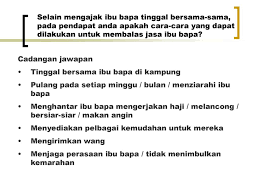 Yesus dipersembahkan dalam bait allah simeon berkata pada maria, sesungguhnya anak ini ditentukan untuk menjatuhkan atau membangkitkan banyak oran di israel dan untuk menjadi suatu tanda. Cara Membalas Jasa Ibu Bapa Sebagai Seorang Anak Cara Berbakti Kepada Orang Tua Yang Masih Hidup Coba Pikir Ketika Kita Sakit Apa Yang Kemudian Dirasakan Kedua Orang Tua