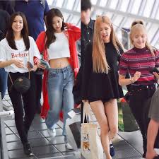 Blackpink Bangkok Suvarnabhumi Airport 190114 Korean Fashion Black Pink Blackpink