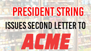 Acme displays its available positions on their website. President Brian String Issues Second Letter To Acme Markets Ufcw Local 152