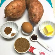 Cut the sweet potatoes in half and bake in for 30 minutes. Sweet Potato Casserole Cups Reduced Sugar Easyhealth Living