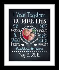 Personalized gifts for any occasion. 1 Year Anniversary Gift For Him Personalized Countdown 1 Dating Anniversary Gifts Boyfriend Anniversary Gifts 1 Year Anniversary Gifts