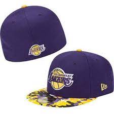 New Era Los Angeles Lakers Camo Visor 59fifty Fitted Hat Fitted Hats Hats Los Angeles Lakers