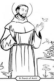 Celebrate saint francis xavier's feast day with a coloring page! St Francis Of Assisi Coloring Pages Coloring Home
