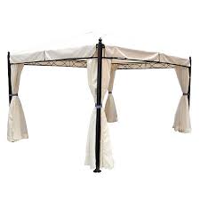 Jetzt günstig die wohnung mit gebrauchten möbeln einrichten auf ebay kleinanzeigen. Pavillon Rivoli 3x4 Meter Stahl Schwarz Plane Pvc Beschichtet Ecru Mit Seitentei Beige Degamo Yomonda