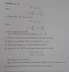 I'd appreciate if you help me with that. Solved Problem 8 Let U Ui Uz Where Is A Basis Of R2 Chegg Com